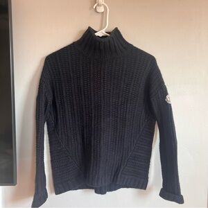 Moncler Garnet Hill Cashmere Mockneck‎ Sweater Black XS
